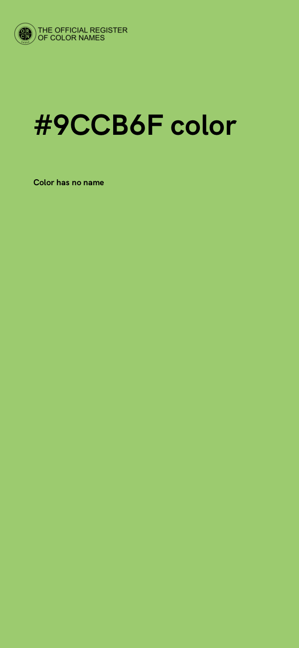 #9CCB6F color image