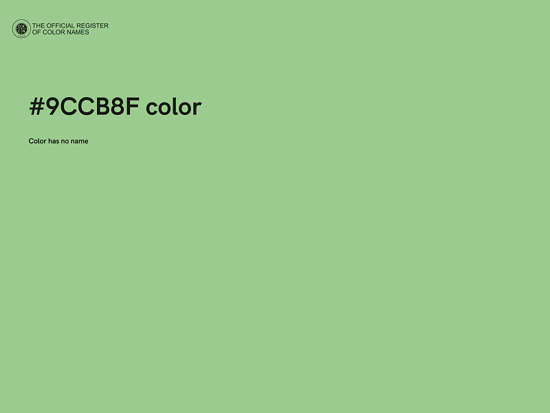 #9CCB8F color image