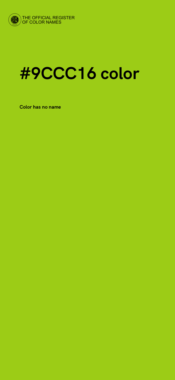 #9CCC16 color image