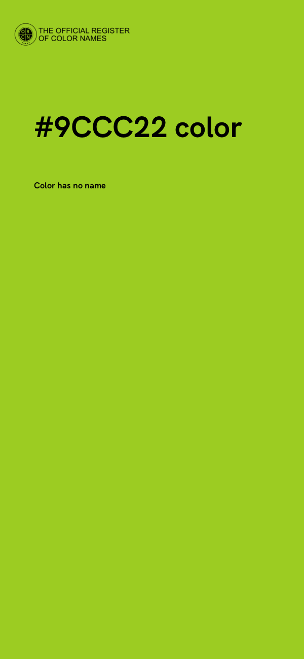 #9CCC22 color image