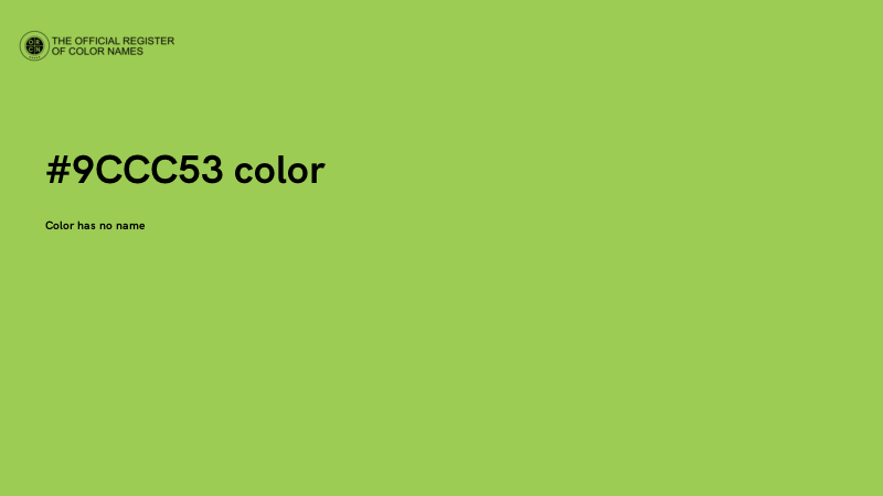 #9CCC53 color image