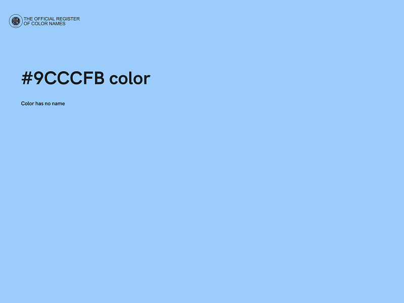 #9CCCFB color image