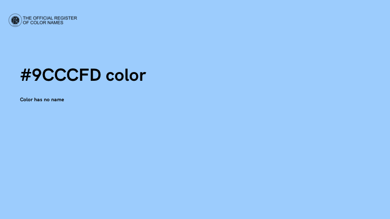 #9CCCFD color image