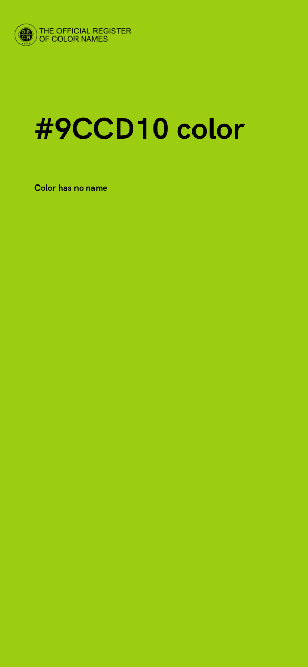 #9CCD10 color image