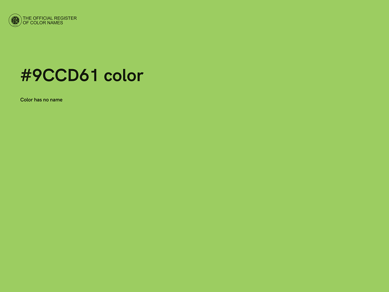 #9CCD61 color image