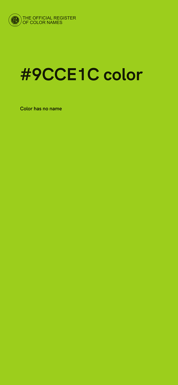 #9CCE1C color image