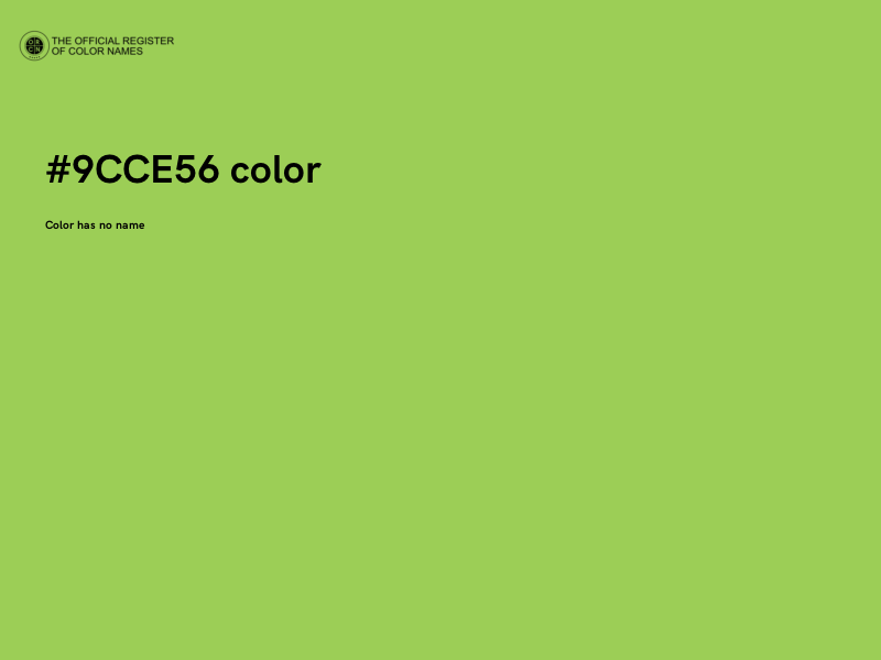 #9CCE56 color image