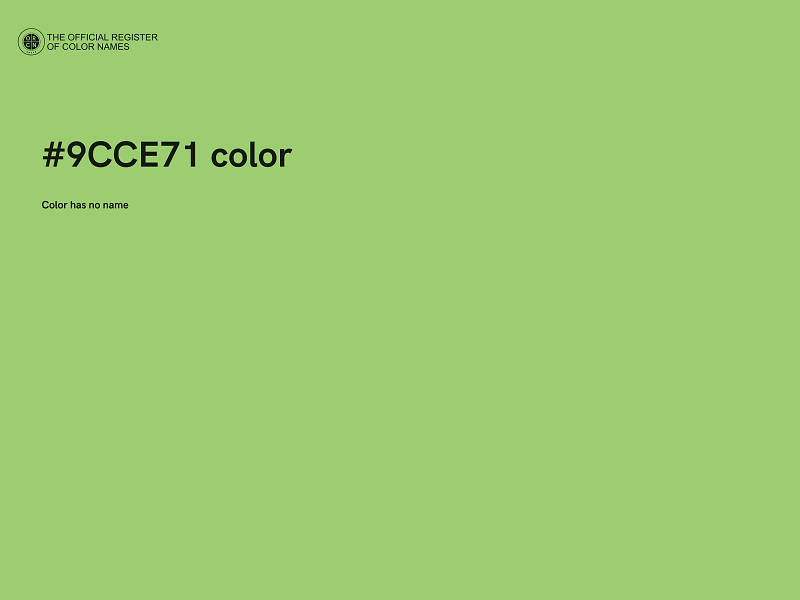 #9CCE71 color image