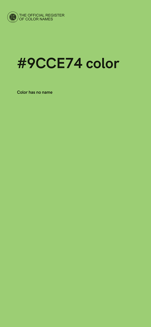 #9CCE74 color image