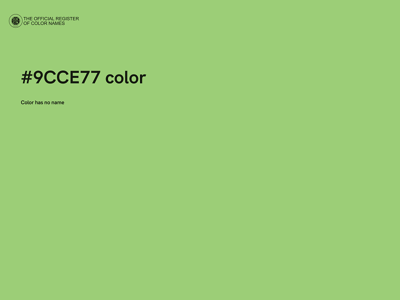 #9CCE77 color image