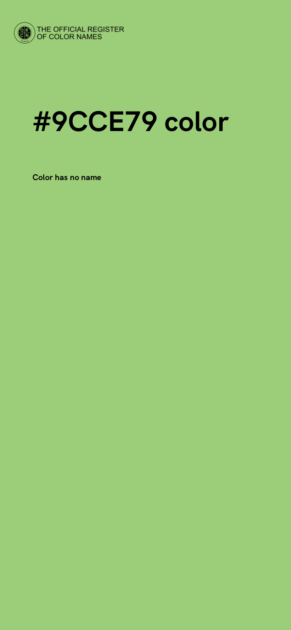 #9CCE79 color image