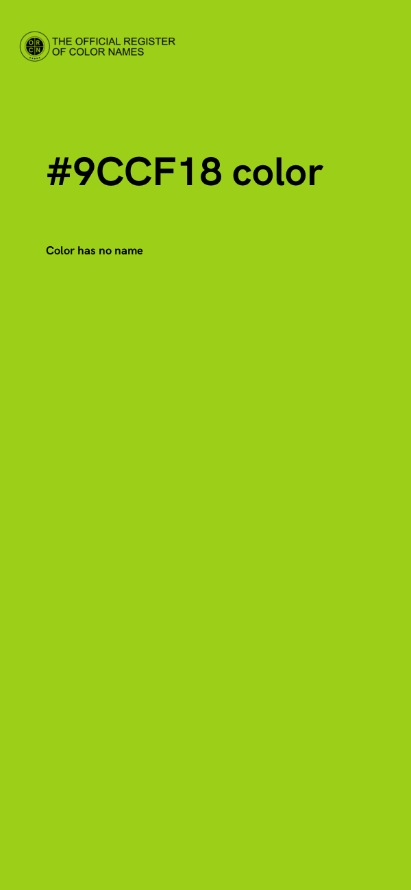 #9CCF18 color image