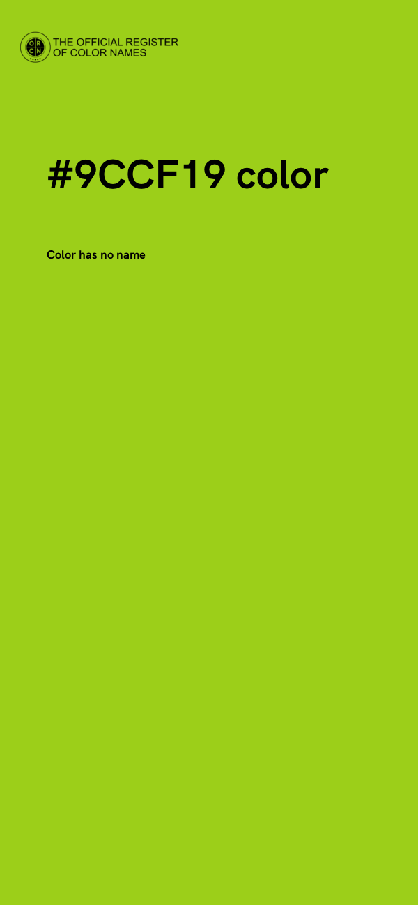 #9CCF19 color image