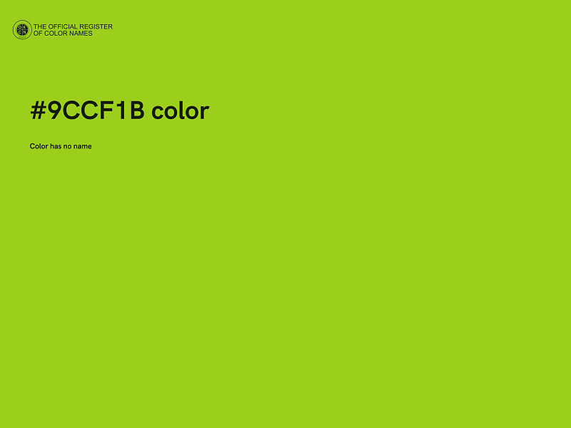 #9CCF1B color image