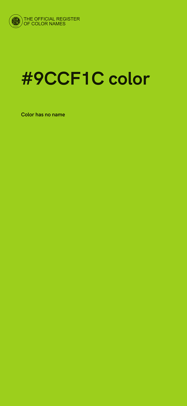 #9CCF1C color image