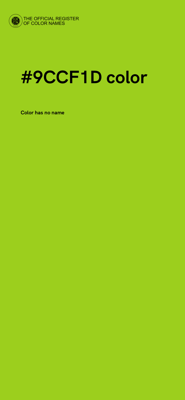 #9CCF1D color image