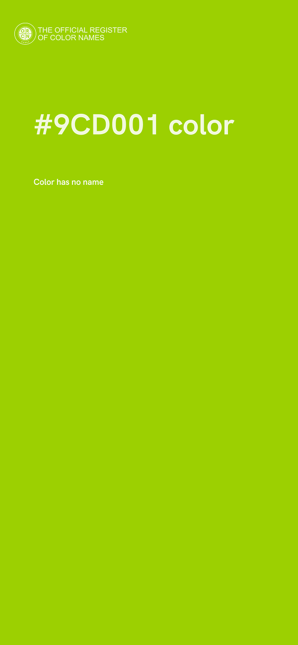 #9CD001 color image