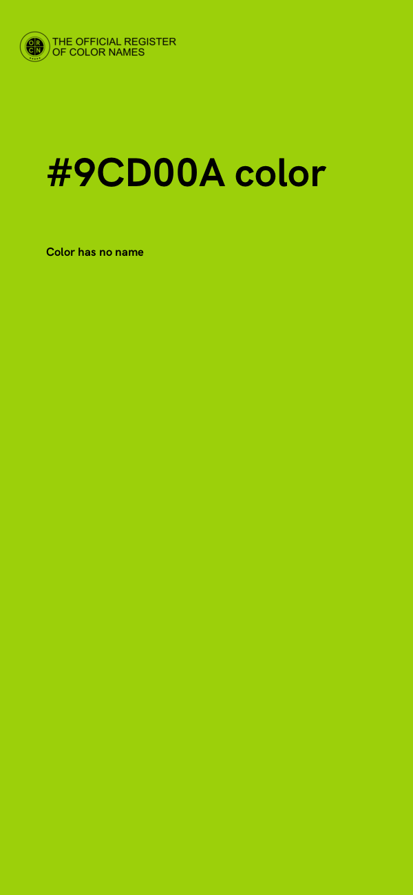 #9CD00A color image