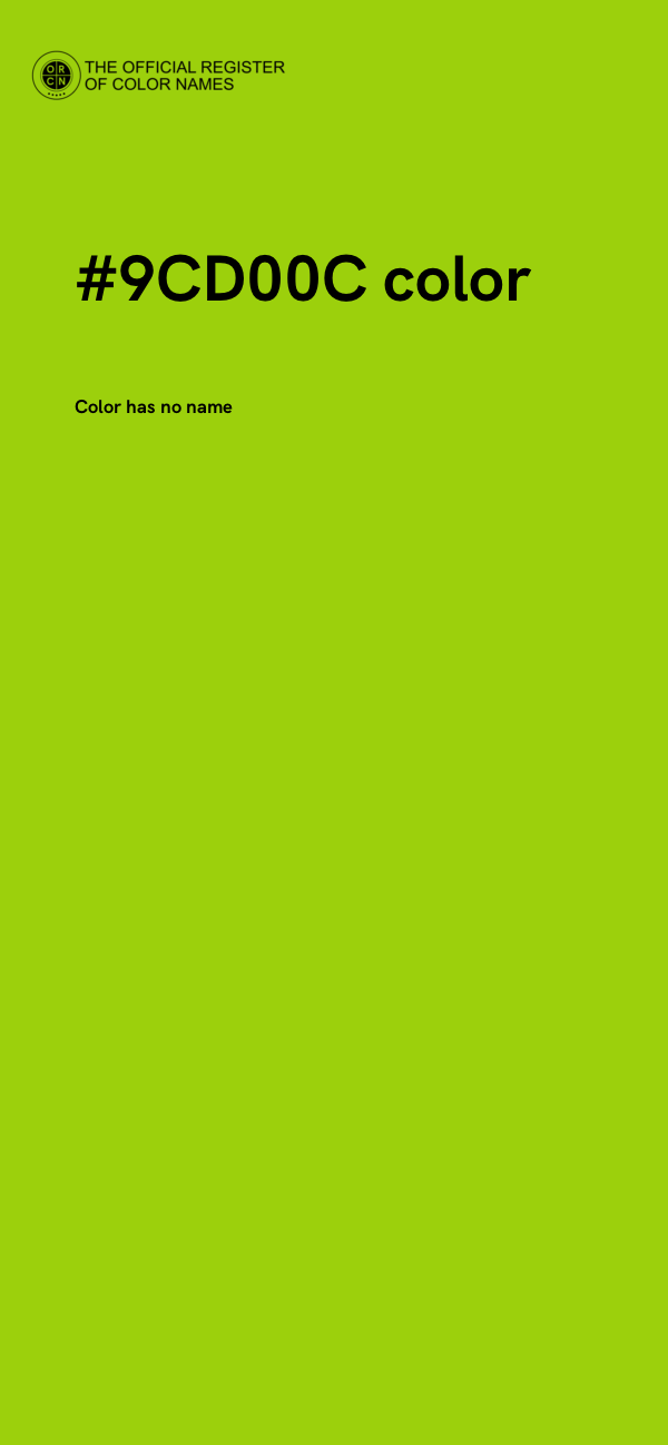 #9CD00C color image