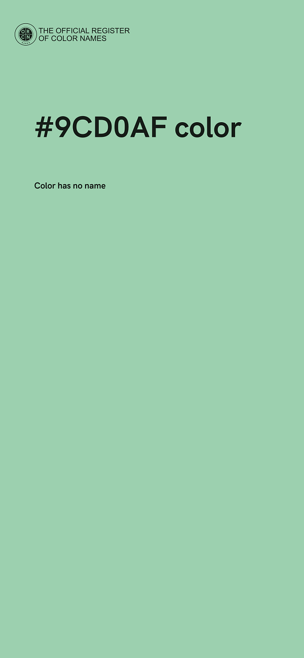 #9CD0AF color image