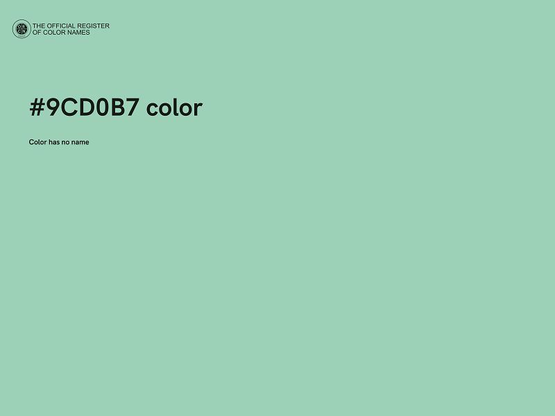 #9CD0B7 color image