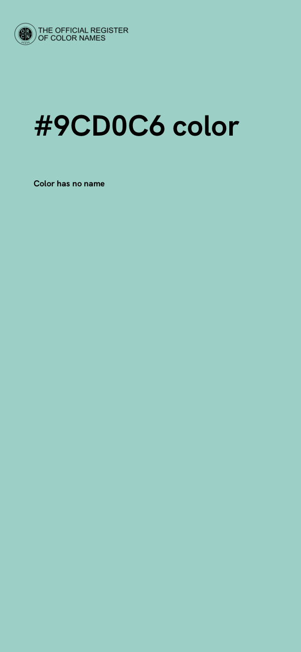 #9CD0C6 color image