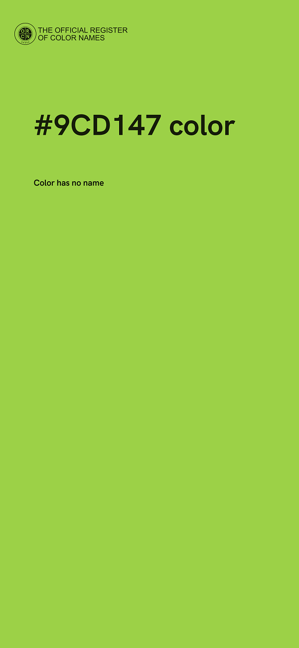 #9CD147 color image