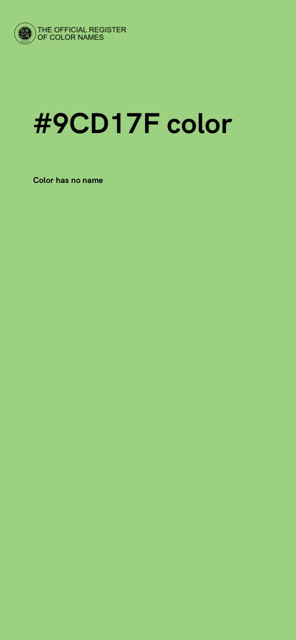 #9CD17F color image
