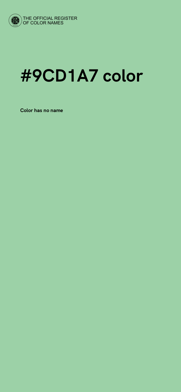 #9CD1A7 color image
