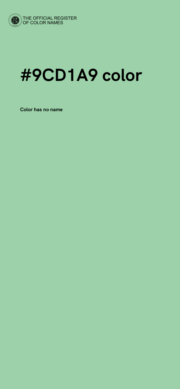 #9CD1A9 color image