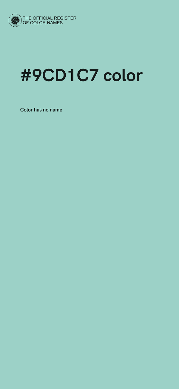 #9CD1C7 color image