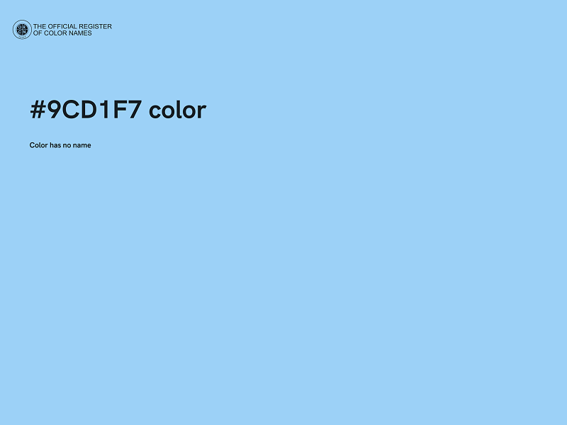 #9CD1F7 color image