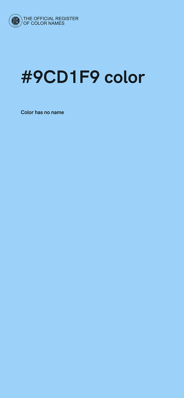 #9CD1F9 color image