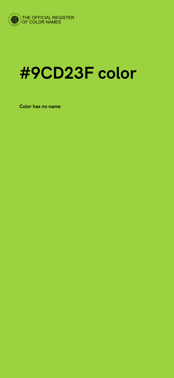 #9CD23F color image