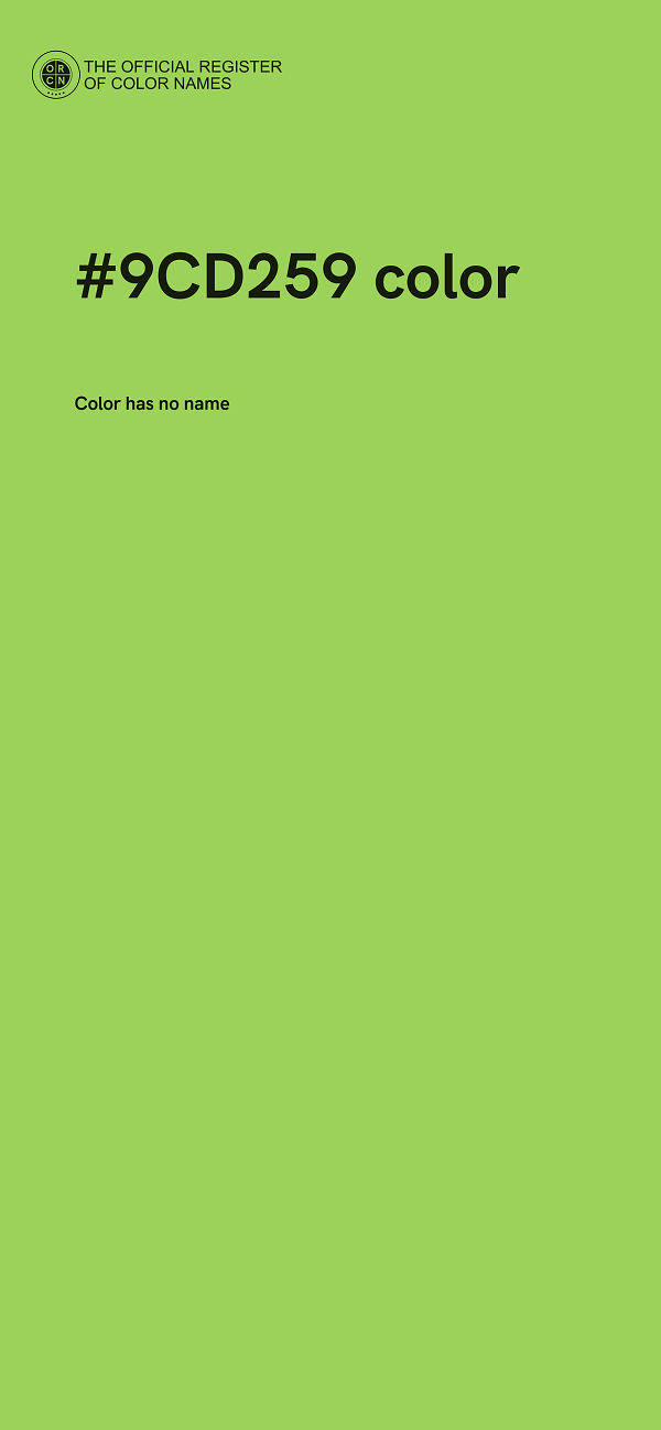 #9CD259 color image
