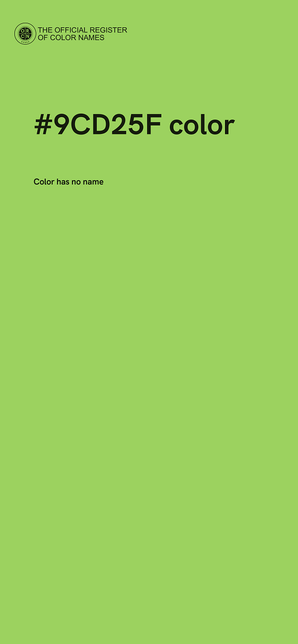 #9CD25F color image