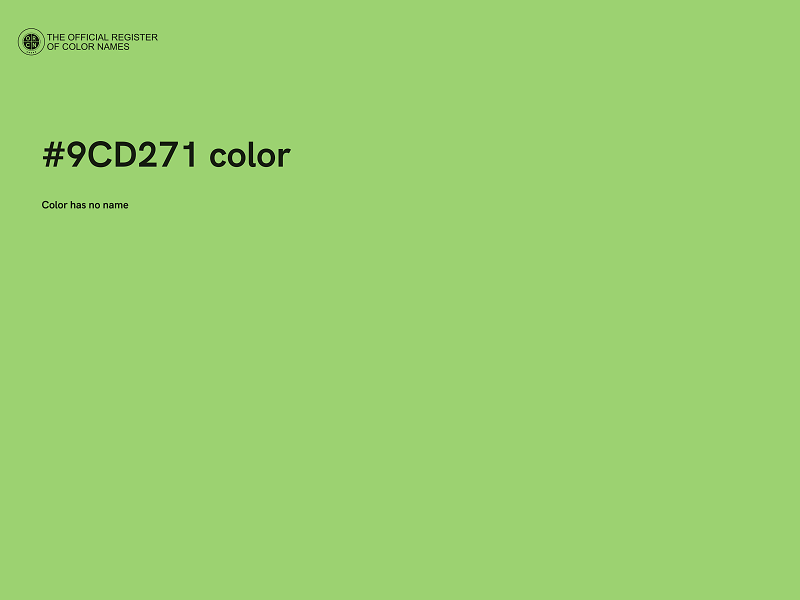 #9CD271 color image