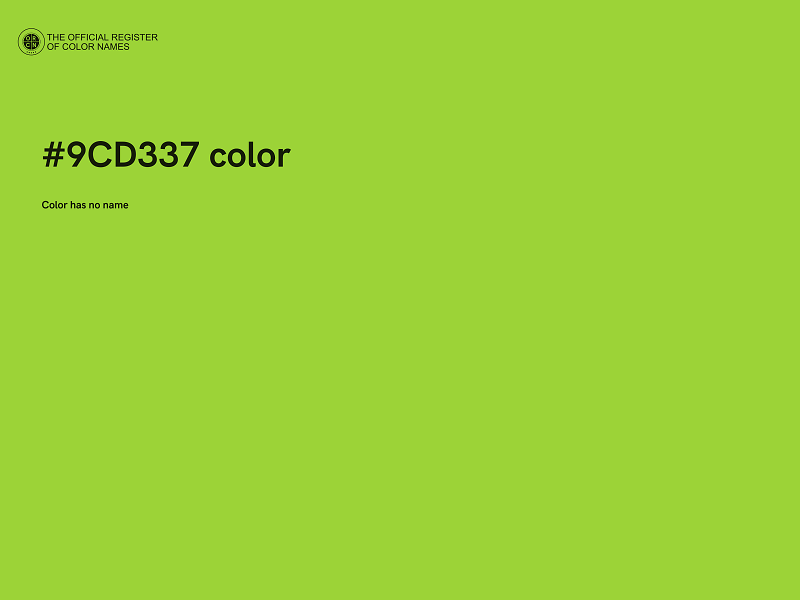 #9CD337 color image