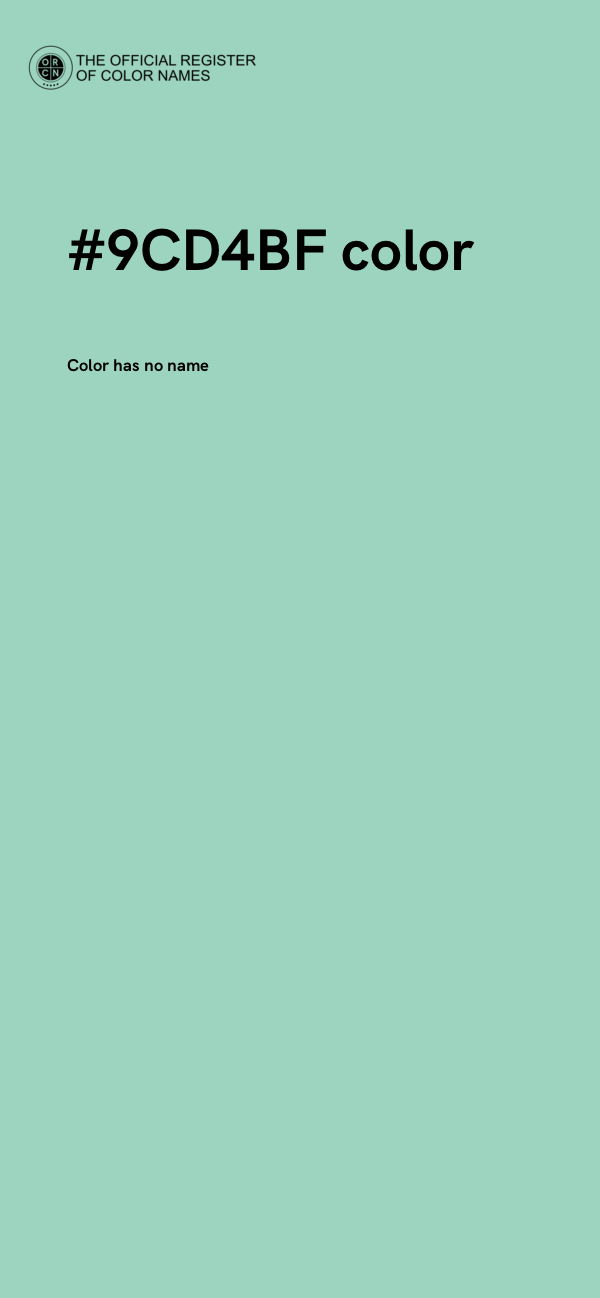 #9CD4BF color image