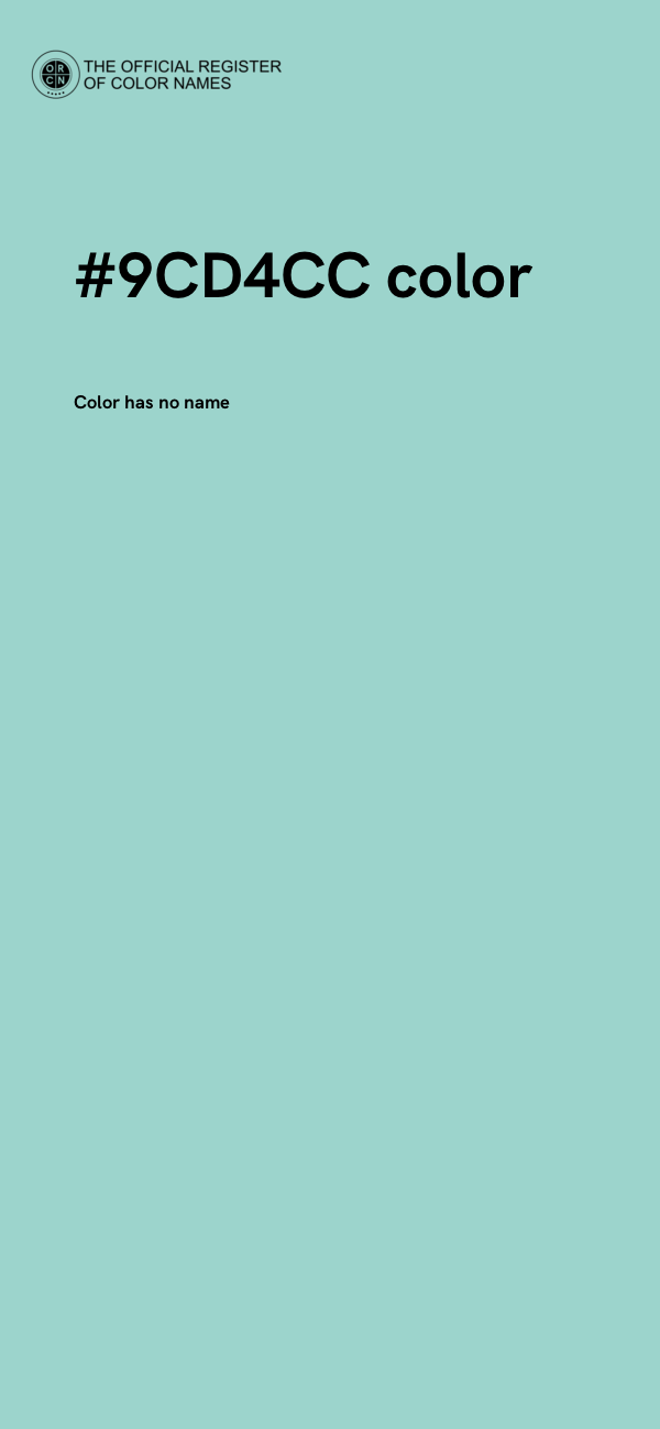 #9CD4CC color image