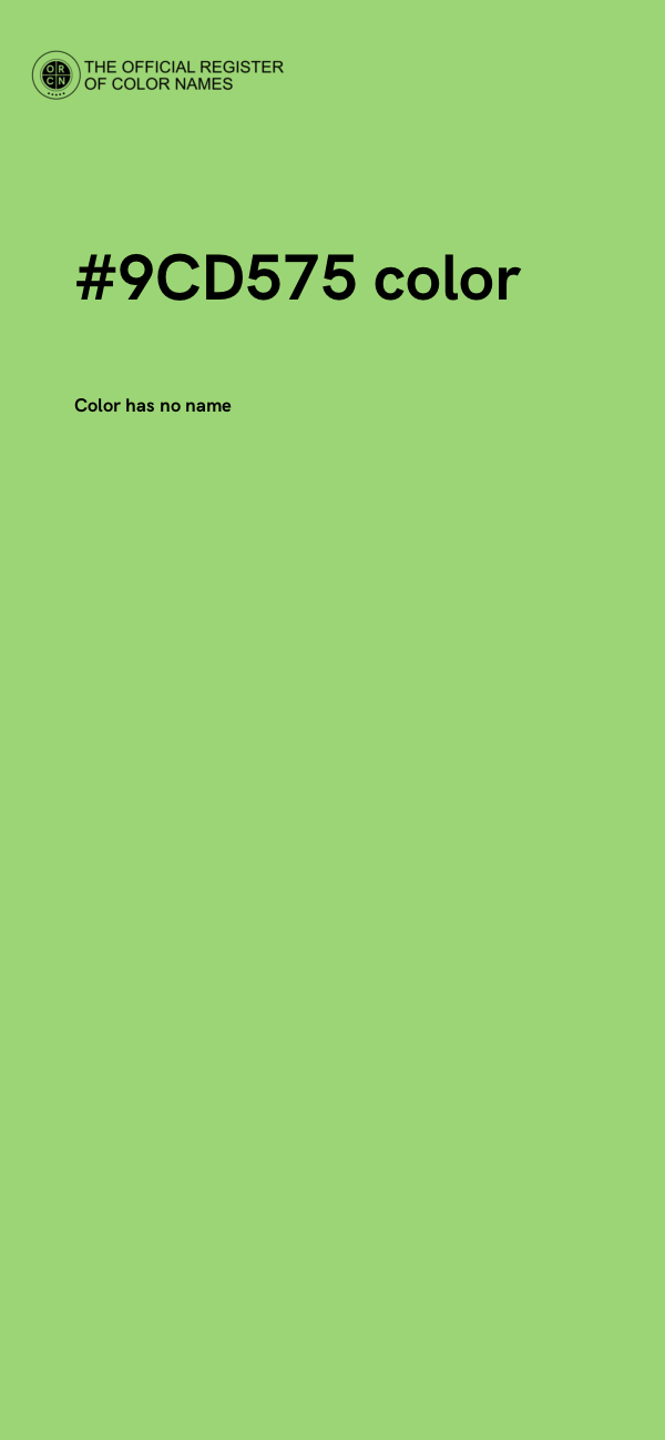 #9CD575 color image