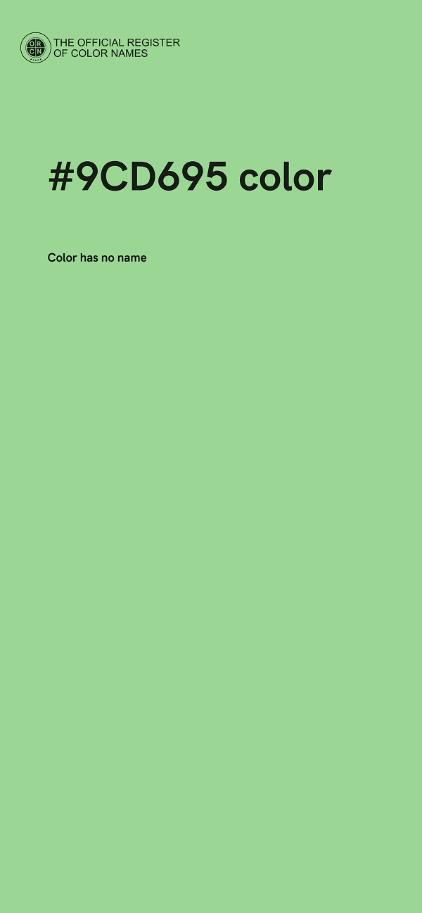 #9CD695 color image