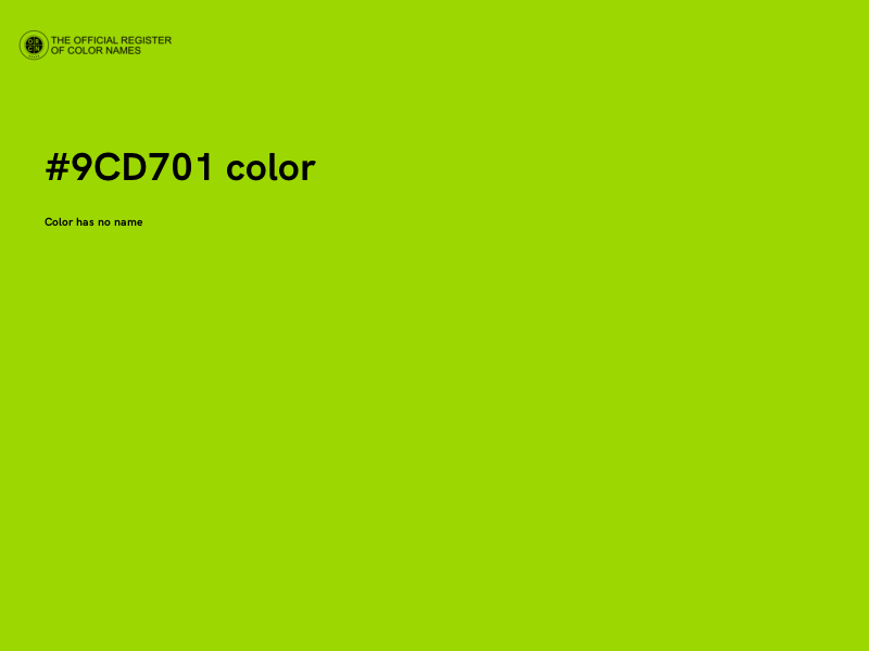 #9CD701 color image