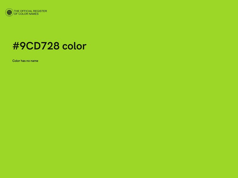 #9CD728 color image