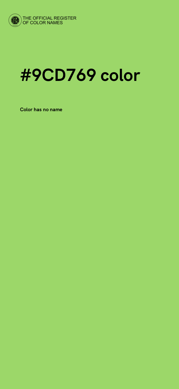 #9CD769 color image