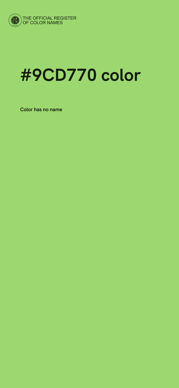 #9CD770 color image