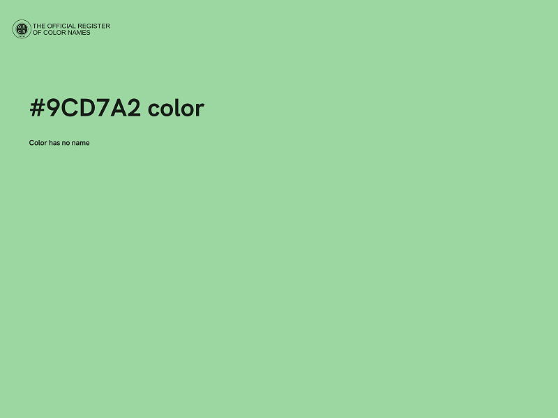 #9CD7A2 color image