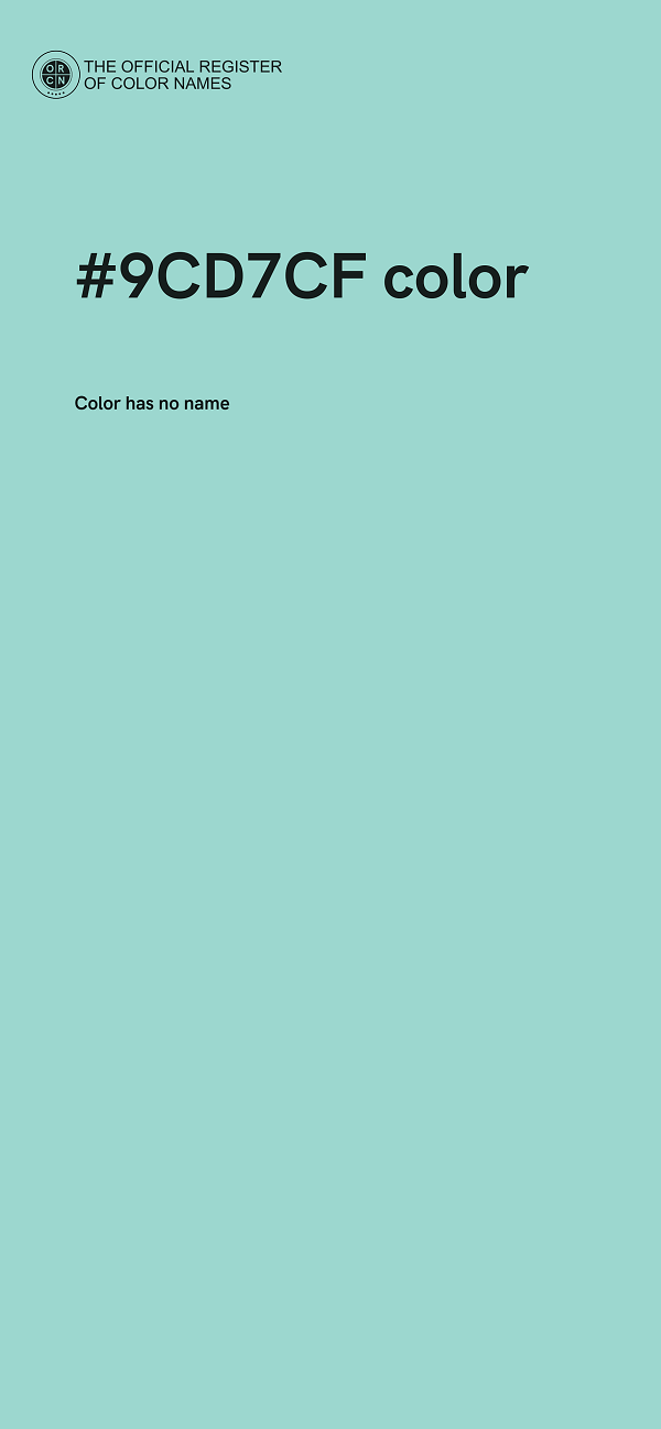 #9CD7CF color image