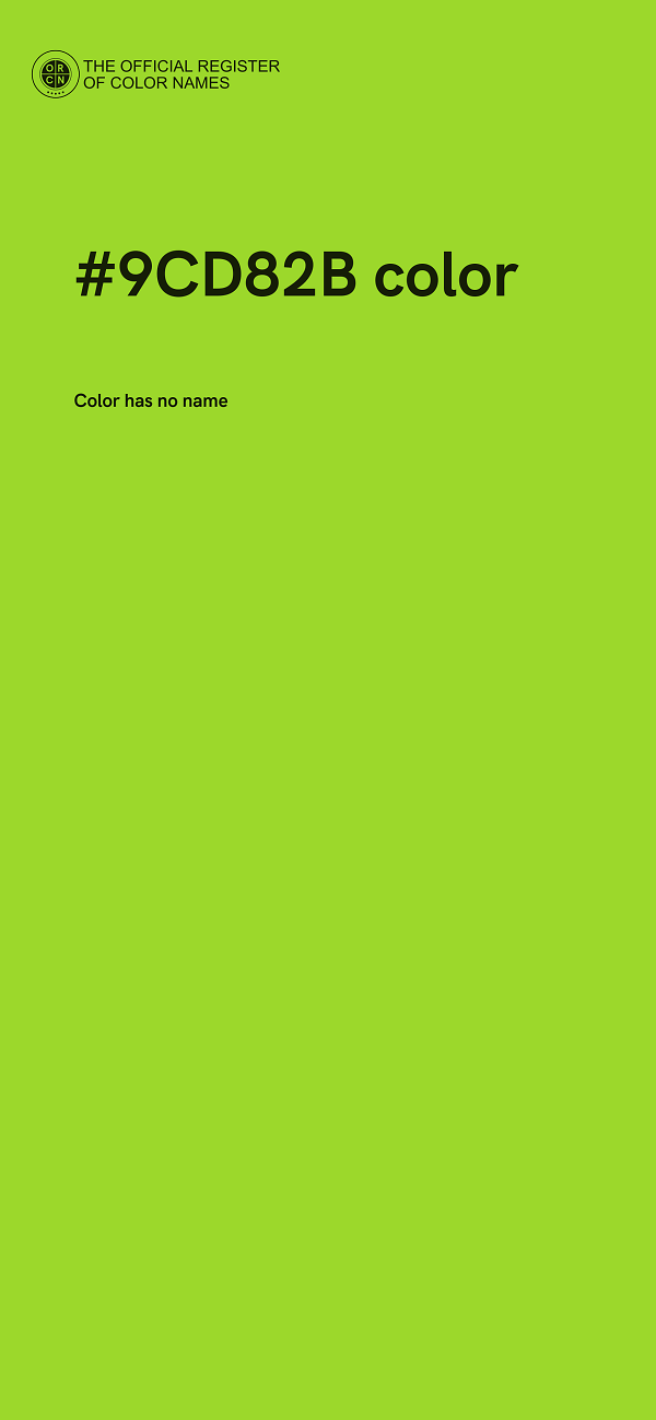 #9CD82B color image