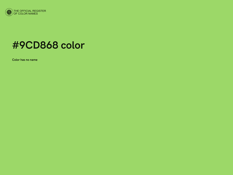 #9CD868 color image